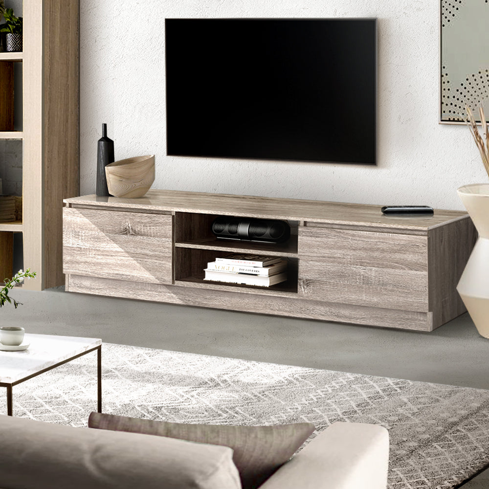 Artiss TV Cabinet Entertainment Unit 160cm Pine Charles-7