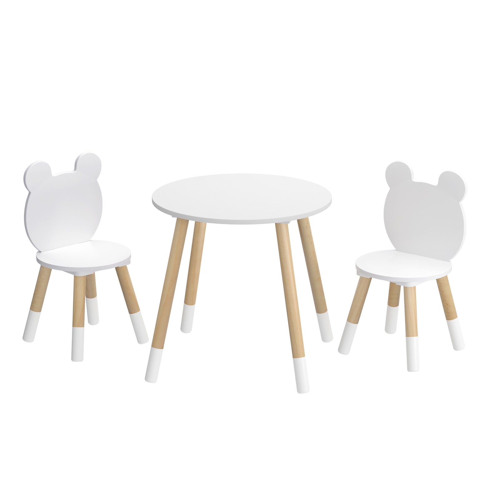 Keezi 3 Piece Kids Table and Chairs Set Activity Playing Study Children Desk-0