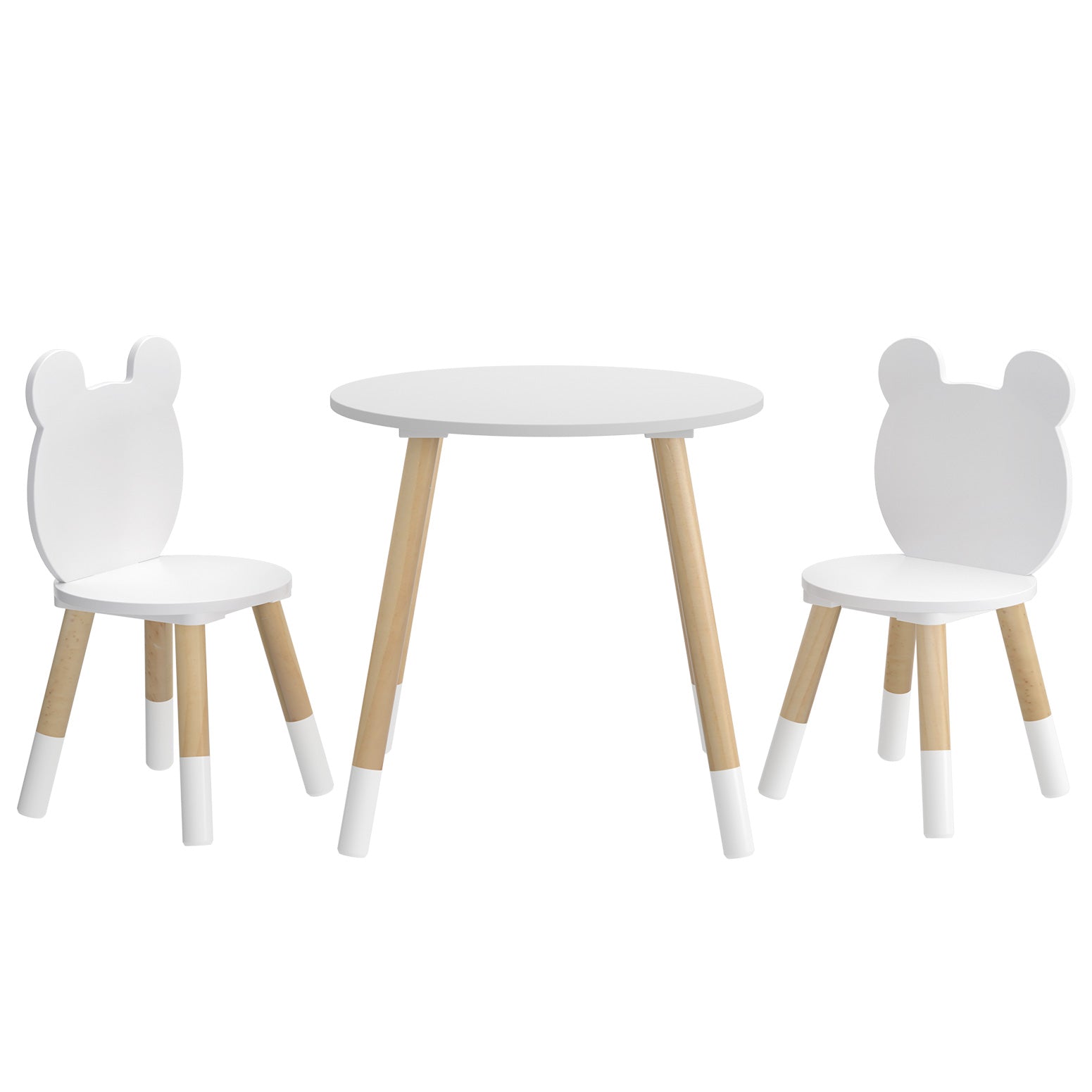 Keezi 3 Piece Kids Table and Chairs Set Activity Playing Study Children Desk-2