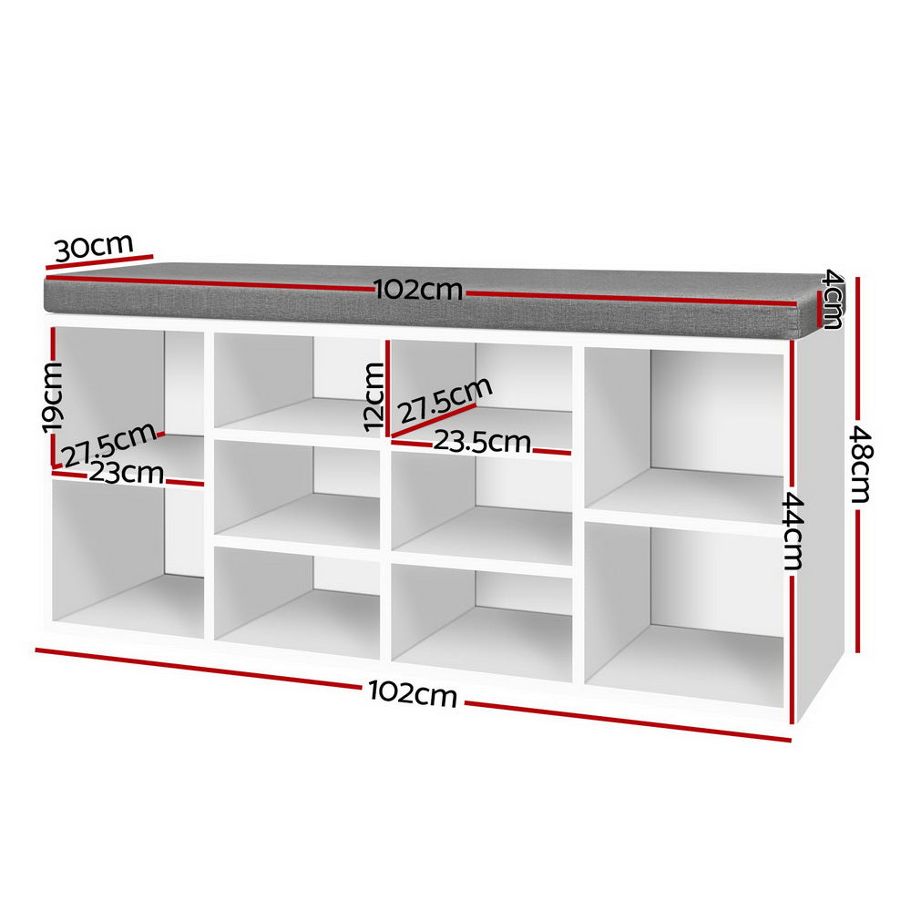 Artiss Shoe Rack Storage Cabinet Bench BOA-1