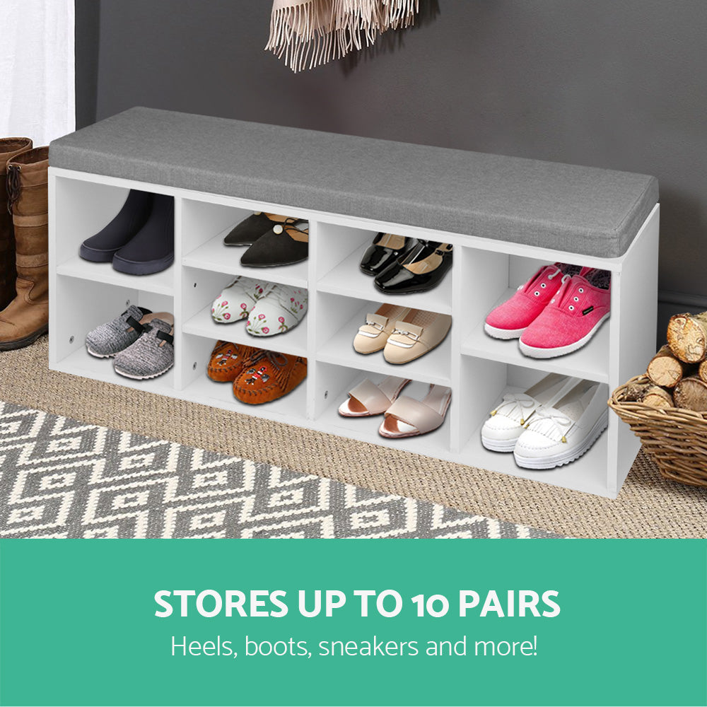 Artiss Shoe Rack Storage Cabinet Bench BOA-3