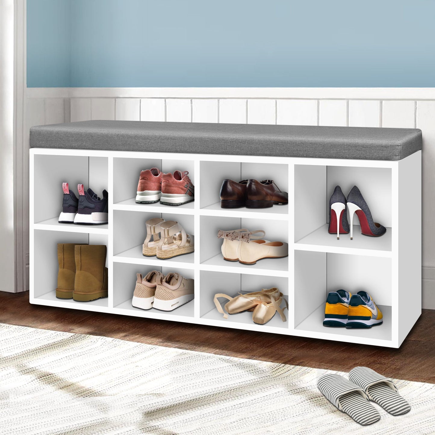 Artiss Shoe Rack Storage Cabinet Bench BOA-6