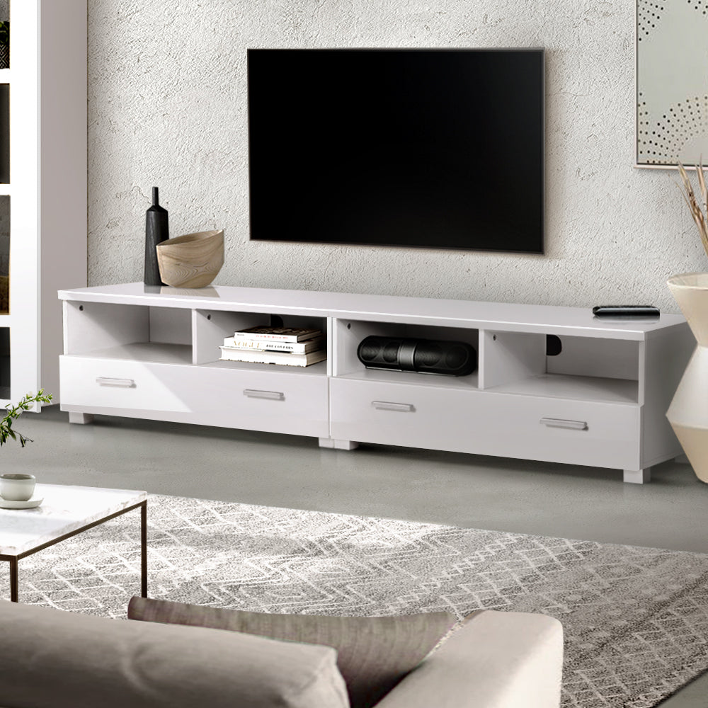 Artiss TV Cabinet Entertainment Unit 180cm White Eddie-7