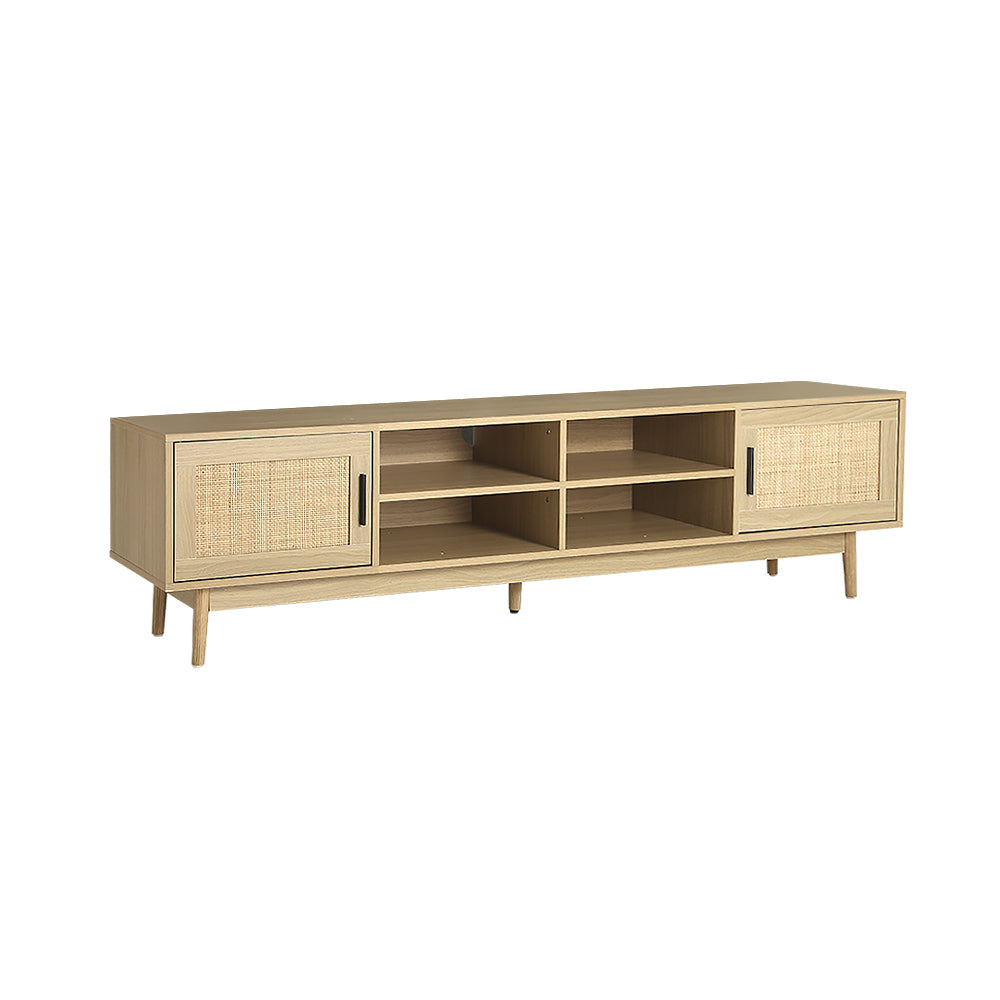 Artiss TV Cabinet Entertainment Unit 180cm Rattan Cole-0