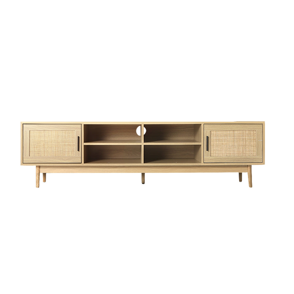 Artiss TV Cabinet Entertainment Unit 180cm Rattan Cole-2