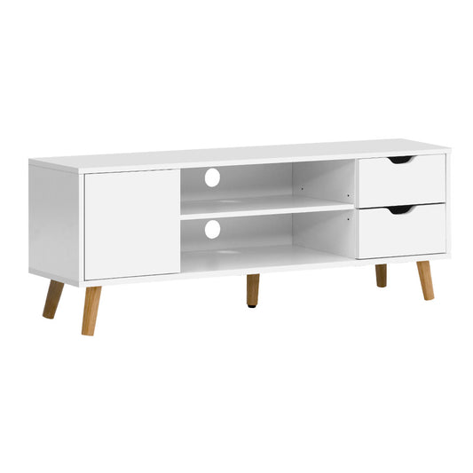 Artiss TV Cabinet Entertainment Unit 120cm White Larin-0