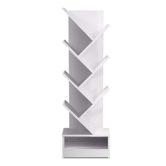 Artiss Tree Bookshelf 7 Tiers - ECHO White-0