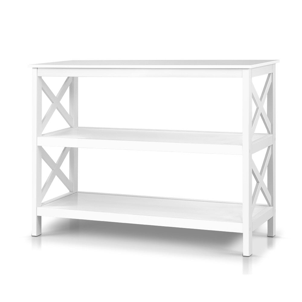 Artiss Console Table 3-tier White Polly-0