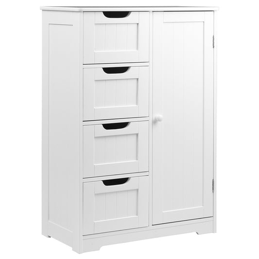 Artiss Bathroom Cabinet Storage Drawers White-0