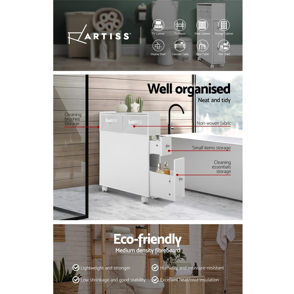 Artiss Bathroom Cabinet Storage Toilet Organiser-3