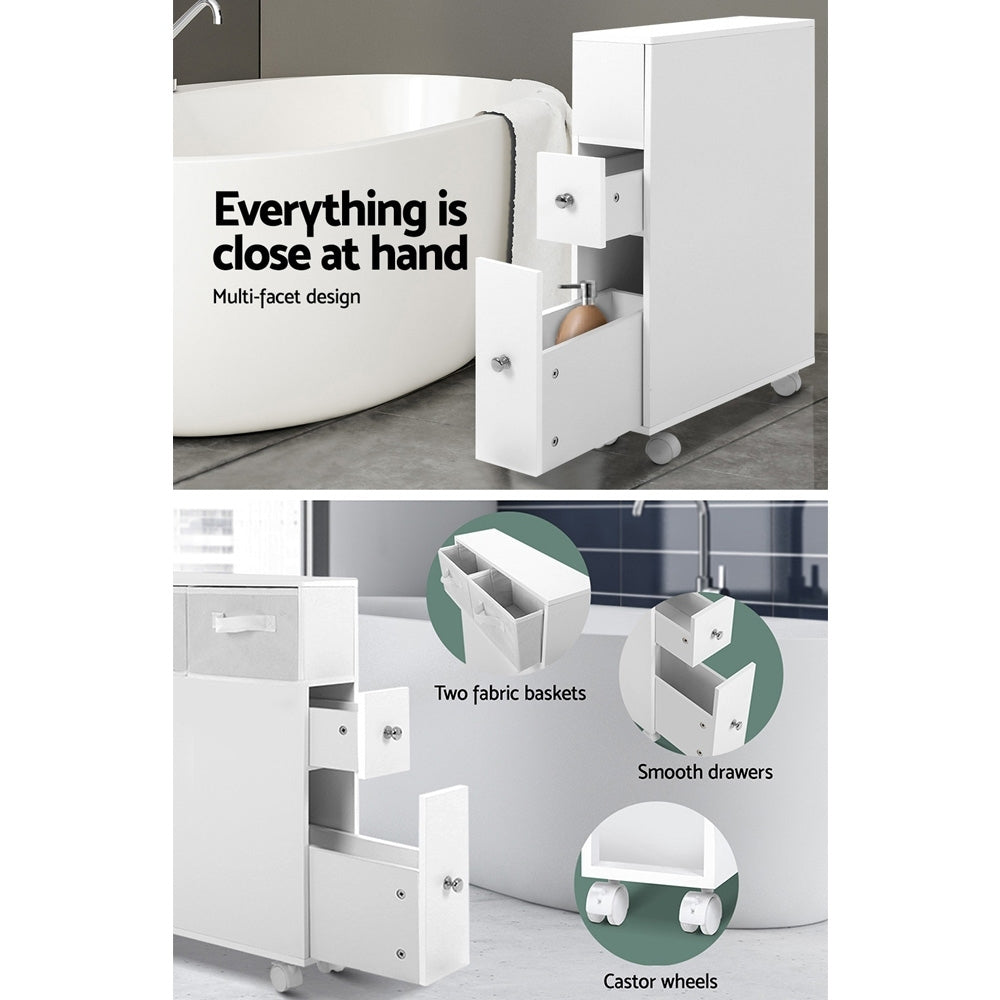 Artiss Bathroom Cabinet Storage Toilet Organiser-4