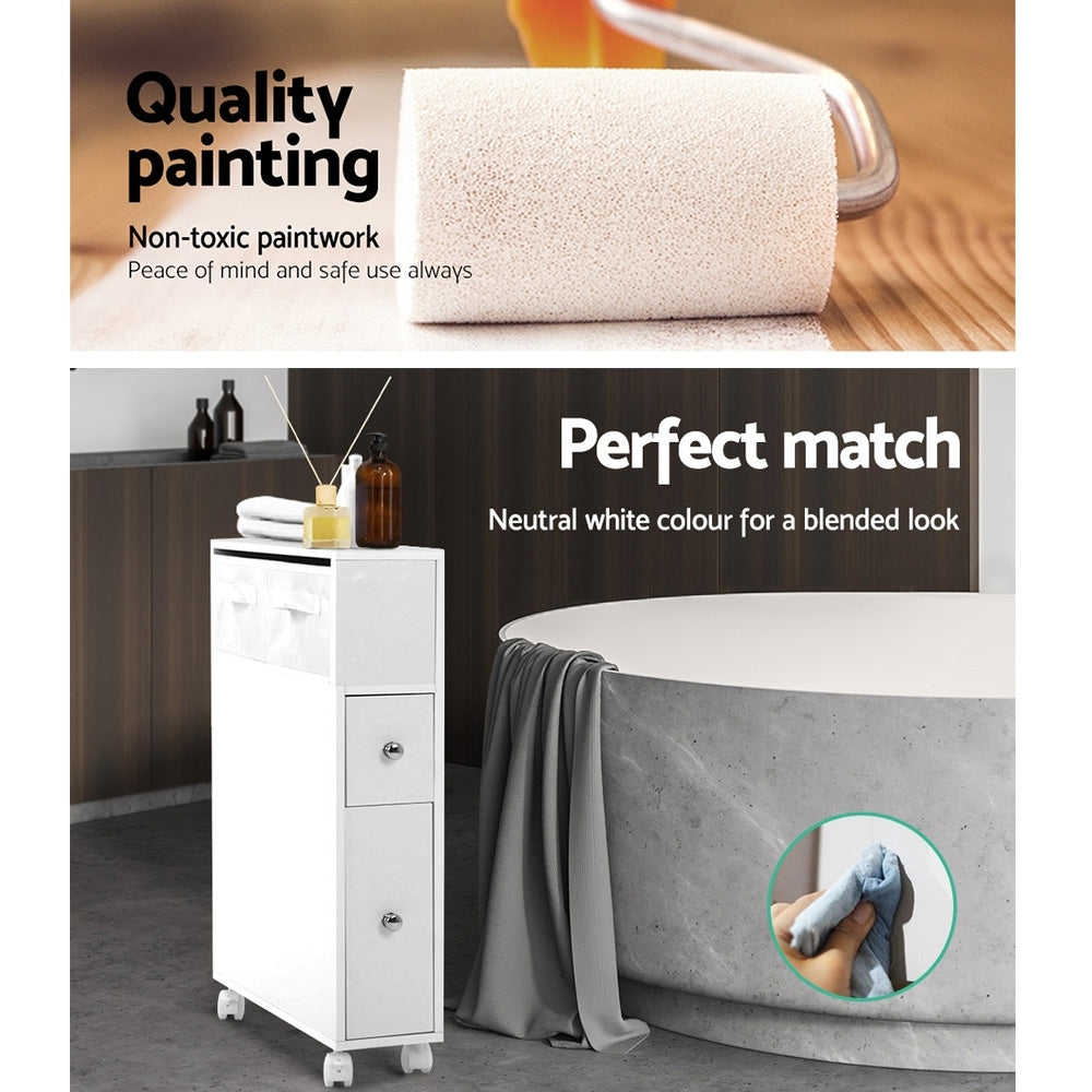 Artiss Bathroom Cabinet Storage Toilet Organiser-5