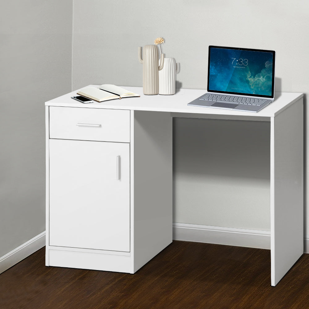 Artiss Computer Desk Drawer Cabinet White 100CM-6