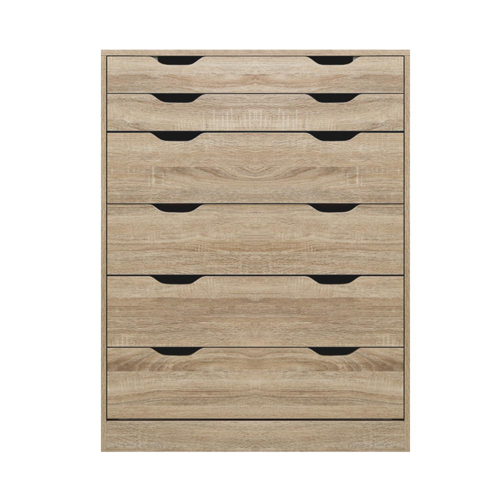 Artiss 6 Chest of Drawers - MYLA Oak-2