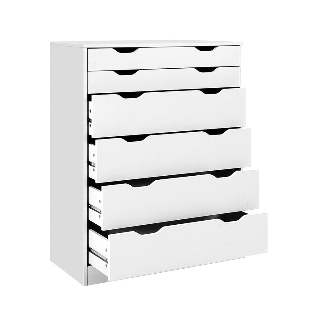 Artiss 6 Chest of Drawers - MYLA White-0