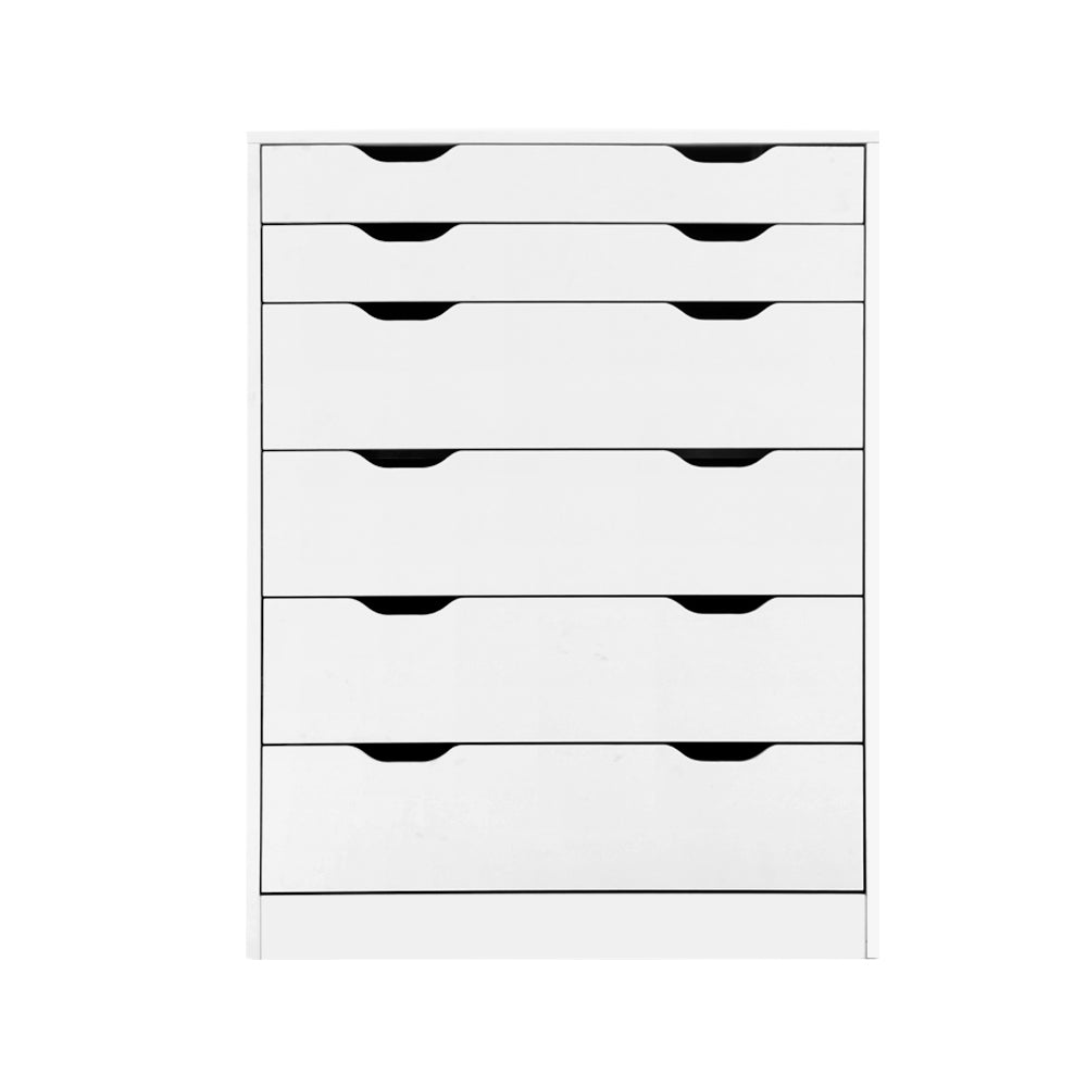 Artiss 6 Chest of Drawers - MYLA White-2