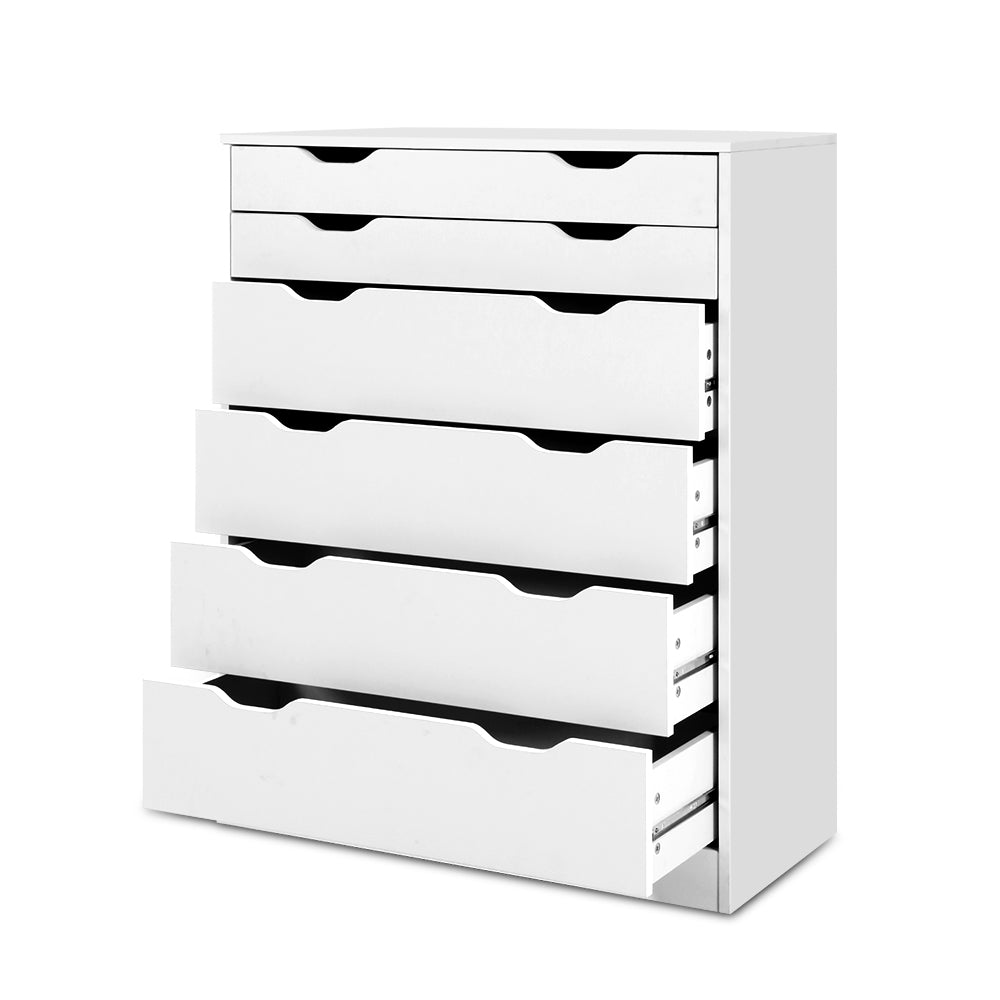 Artiss 6 Chest of Drawers - MYLA White-7