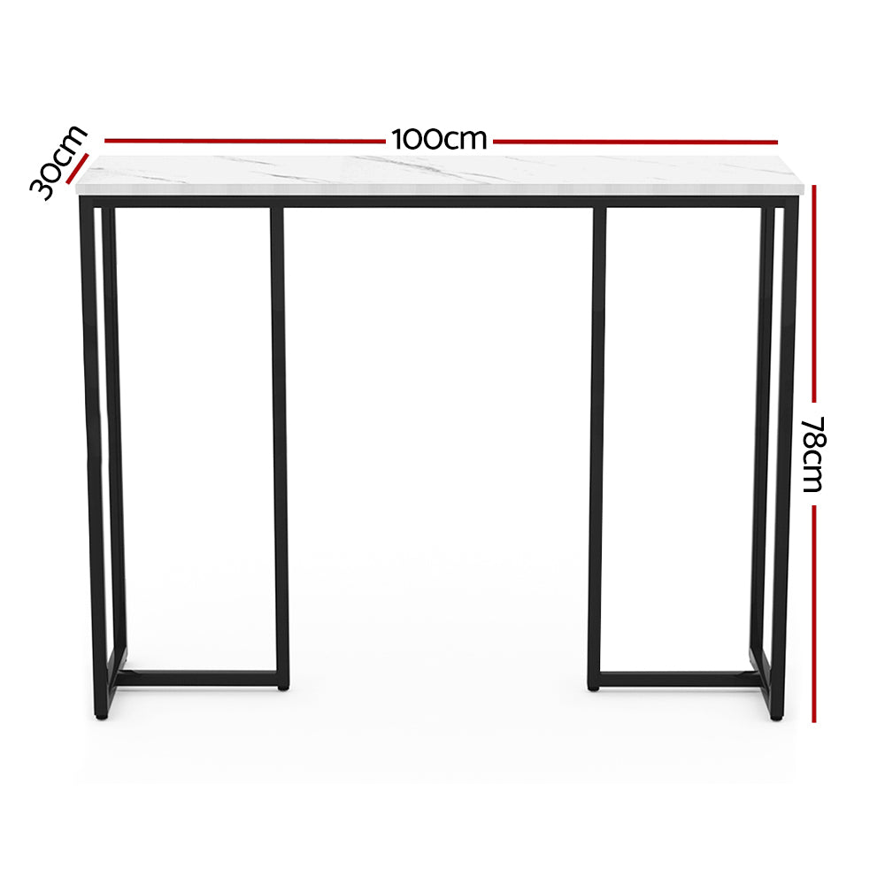 Artiss Console Table Marble Effect Frenisha-1