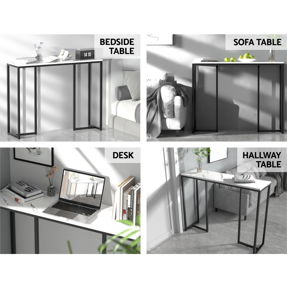 Artiss Console Table Marble Effect Frenisha-7