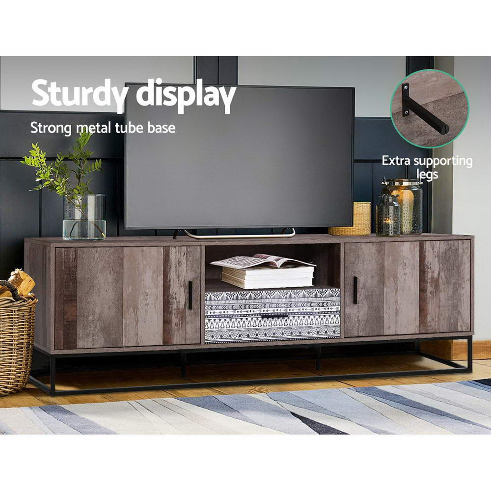 Artiss TV Cabinet Entertainment Unit 180cm Industrial-6