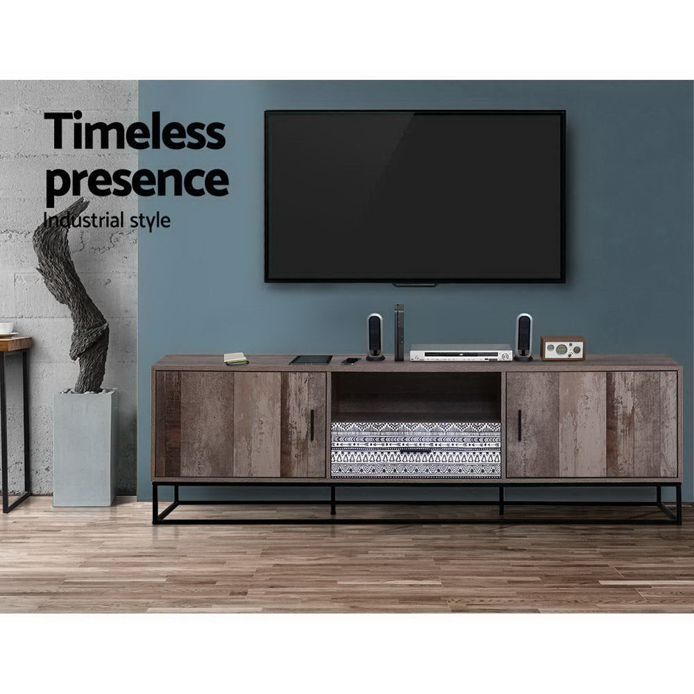 Artiss TV Cabinet Entertainment Unit 180cm Industrial-4
