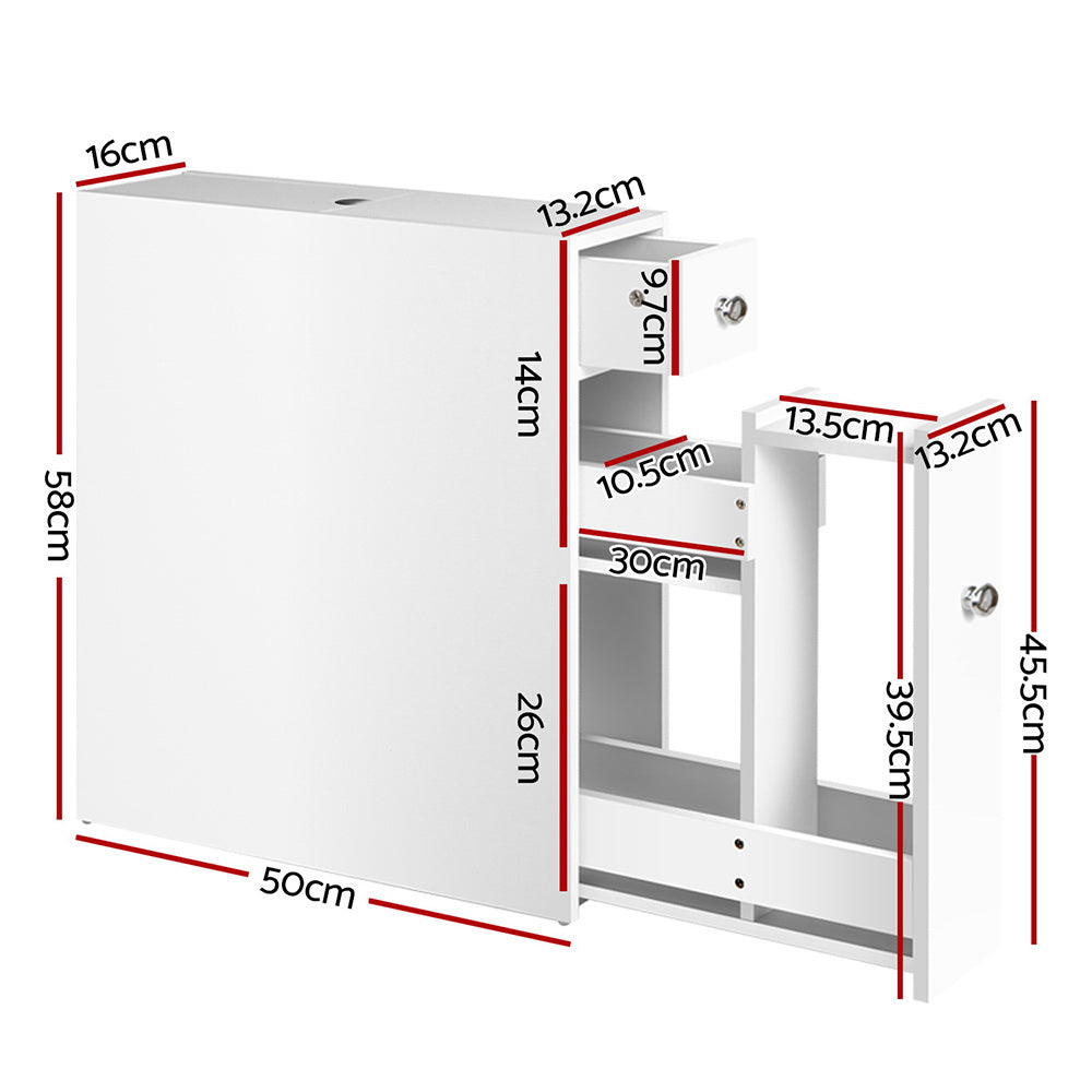 Artiss Bathroom Storage Cabinet Tissue Holder-1