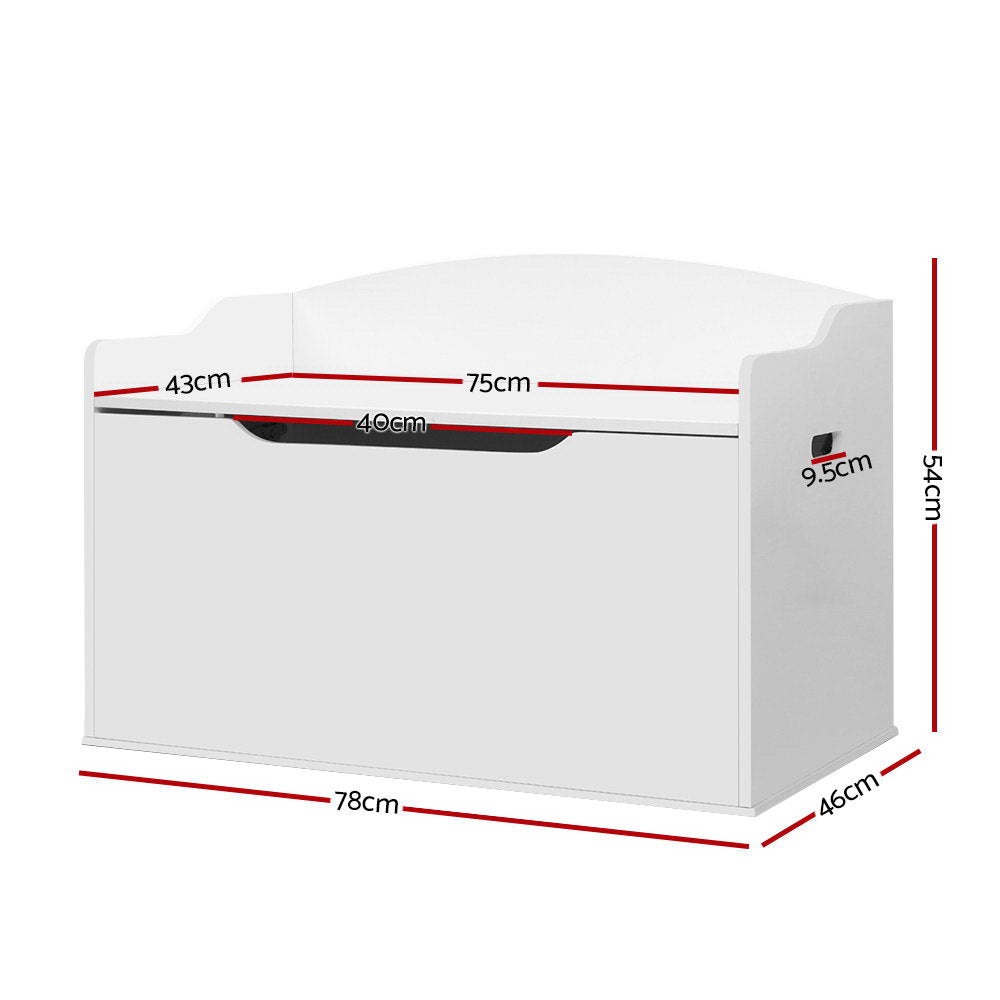 Keezi Kids Toy Box Chest Storage Cabinet Children Clothes Container Organiser-1