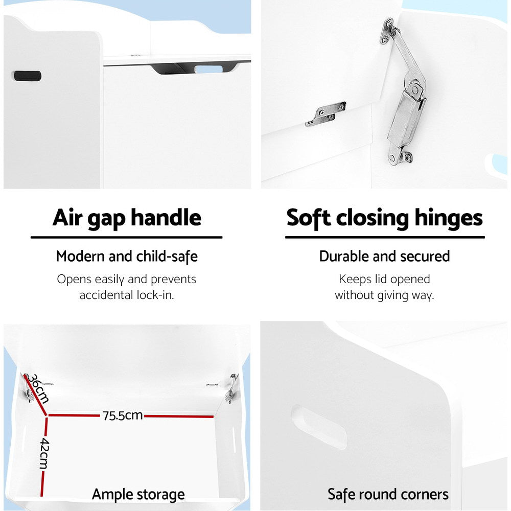 Keezi Kids Toy Box Chest Storage Cabinet Children Clothes Container Organiser-6