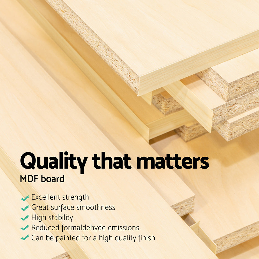 Keezi Kids Toy Box 12 Bins Bookshelf Organiser Children Storage Rack-4