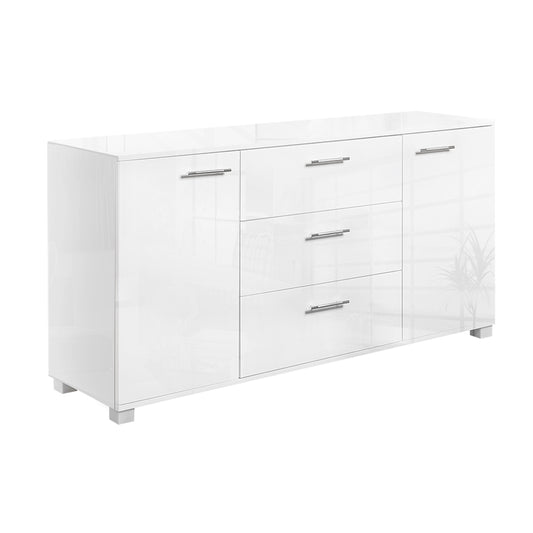 Artiss Buffet Sideboard High Gloss - White-0