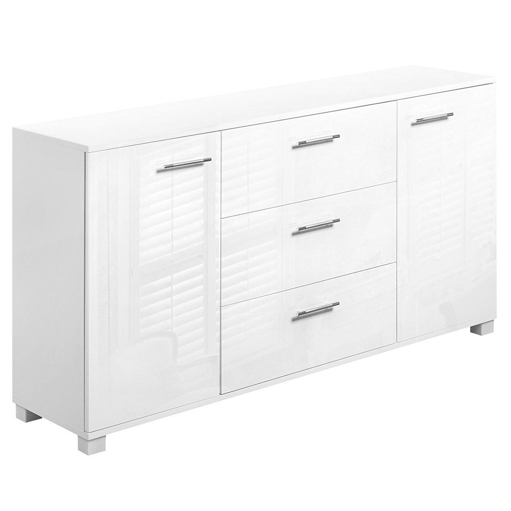 Artiss Buffet Sideboard High Gloss - White-2