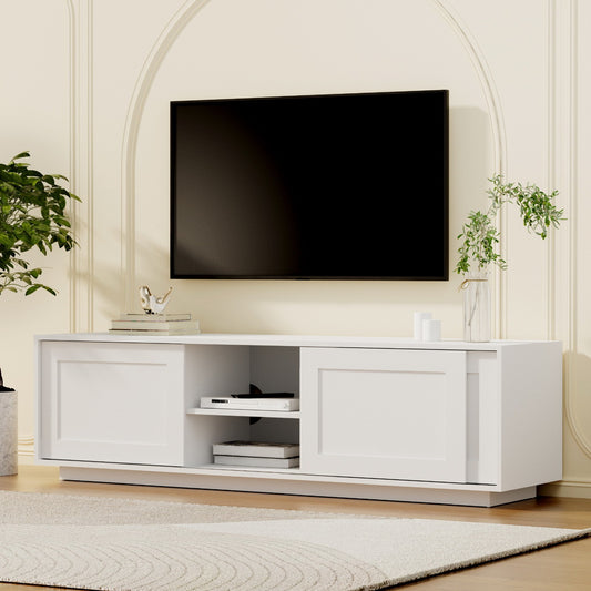 Artiss TV Unit Entertainment Unit Storage Cabinet 160cm White-0