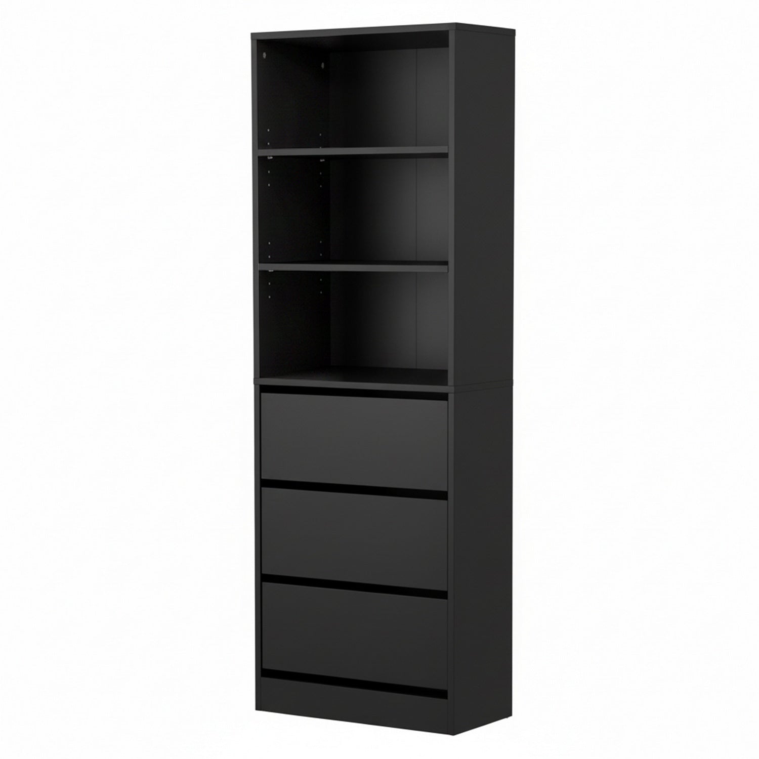 Artiss 3 Chest of Drawers Tallboy Cabinet Black-7