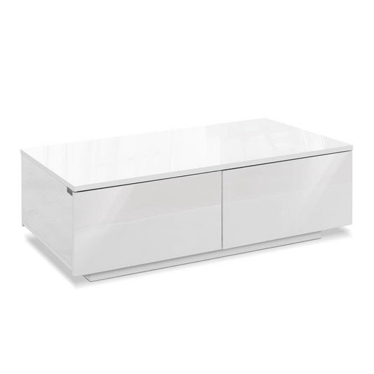 Artiss Coffee Table 4 Drawers White Trevi-0