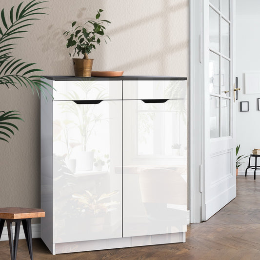 Artiss Shoe Rack Cabinet 30 Pairs White Eve-0