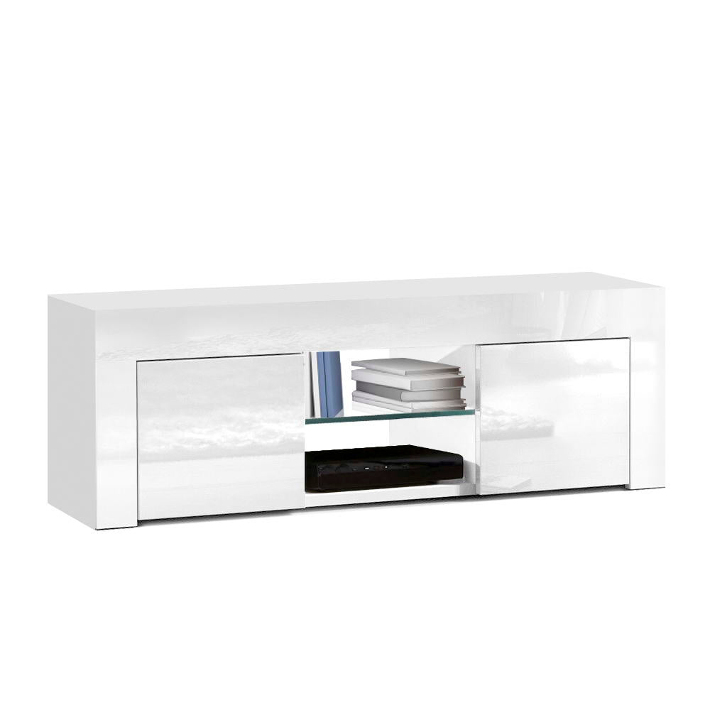 Artiss Entertainment Unit TV Cabinet 130cm White Ivan-7