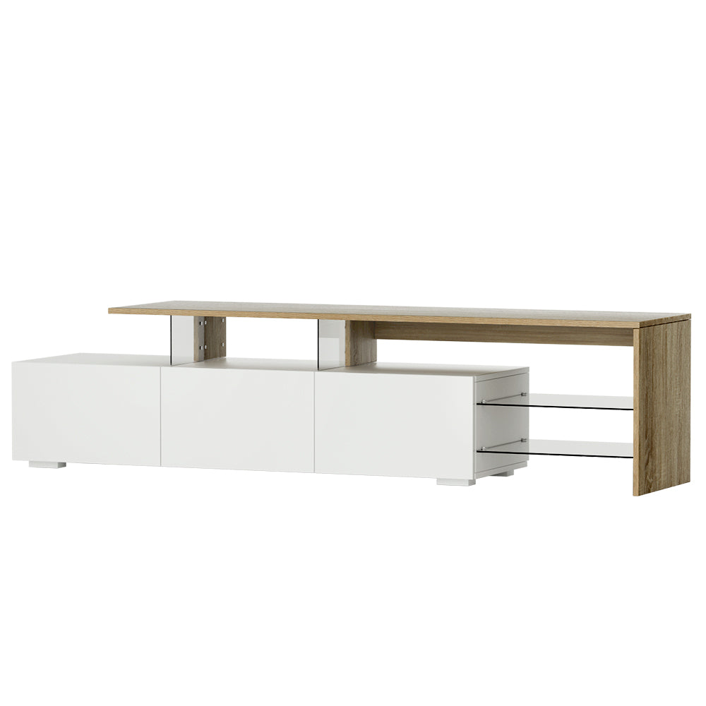 Artiss TV Cabinet Entertainment Unit 180cm Wood White James-0