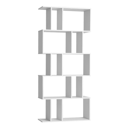Artiss Bookshelf 5 Tiers - RITA White-0