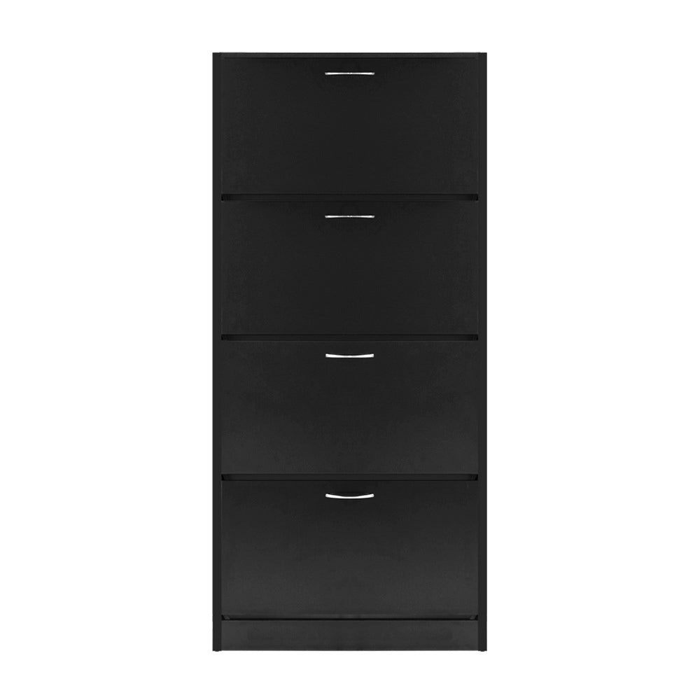 Artiss Shoe Rack Cabinet 60 Pairs 4 Doors - Black-2