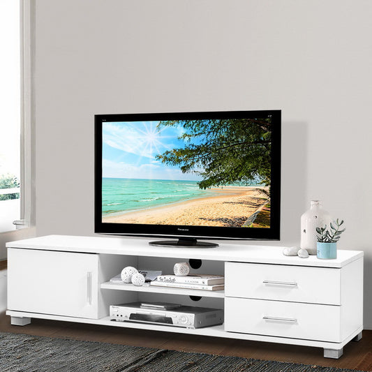 Artiss Entertainment Unit TV Cabinet 120cm White Dylan-0