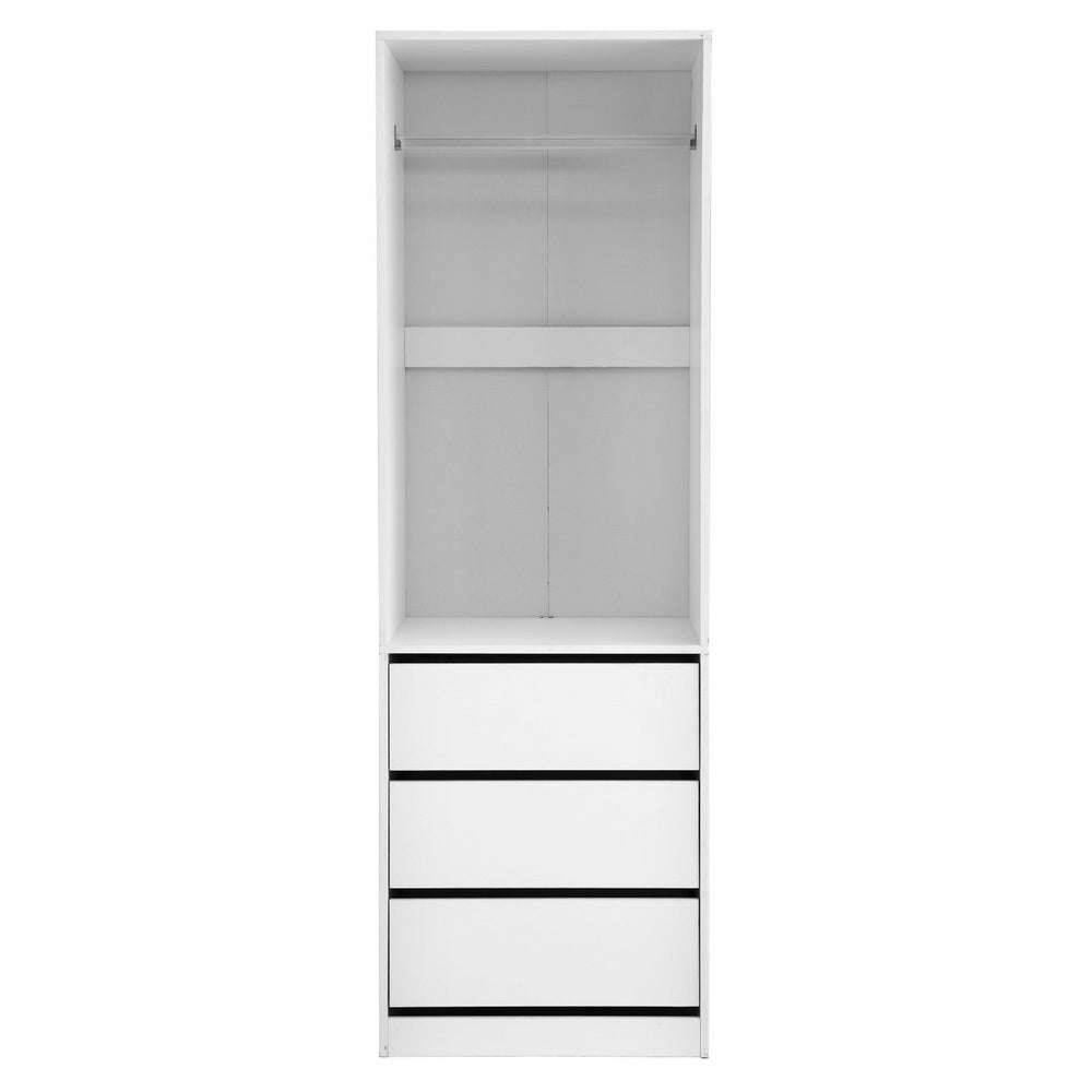 Artiss Wardrobe Clothes Closet Storage Organizer White-3