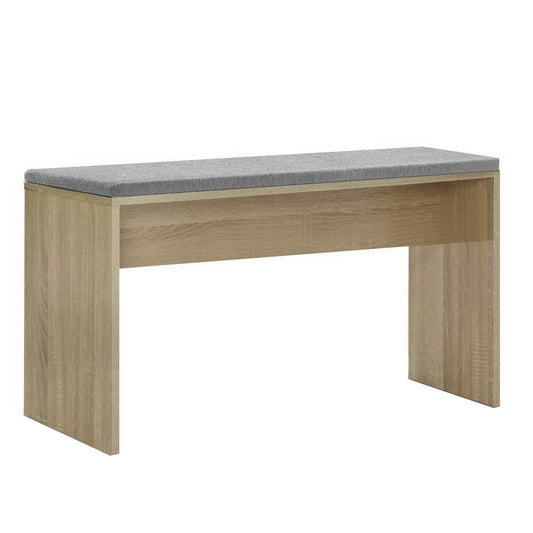 Artiss Dining Bench Upholstery Seat Wooden Chair Oak 90cm-0