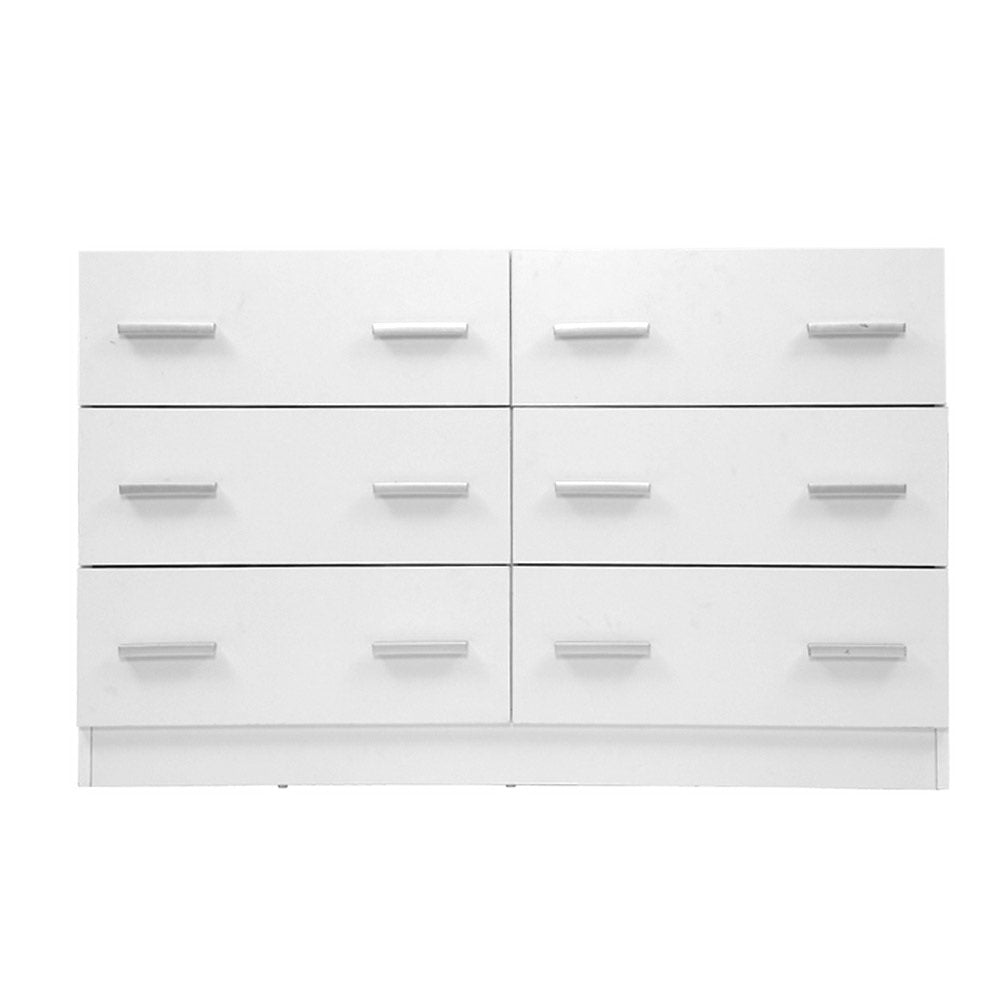 Artiss 6 Chest of Drawers - VEDA White-2