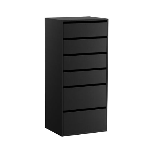 Artiss 6 Chest of Drawers Dresser Tallboy Black-0