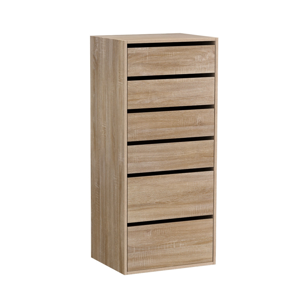 Artiss 6 Chest of Drawers Dresser Tallboy Pine-0
