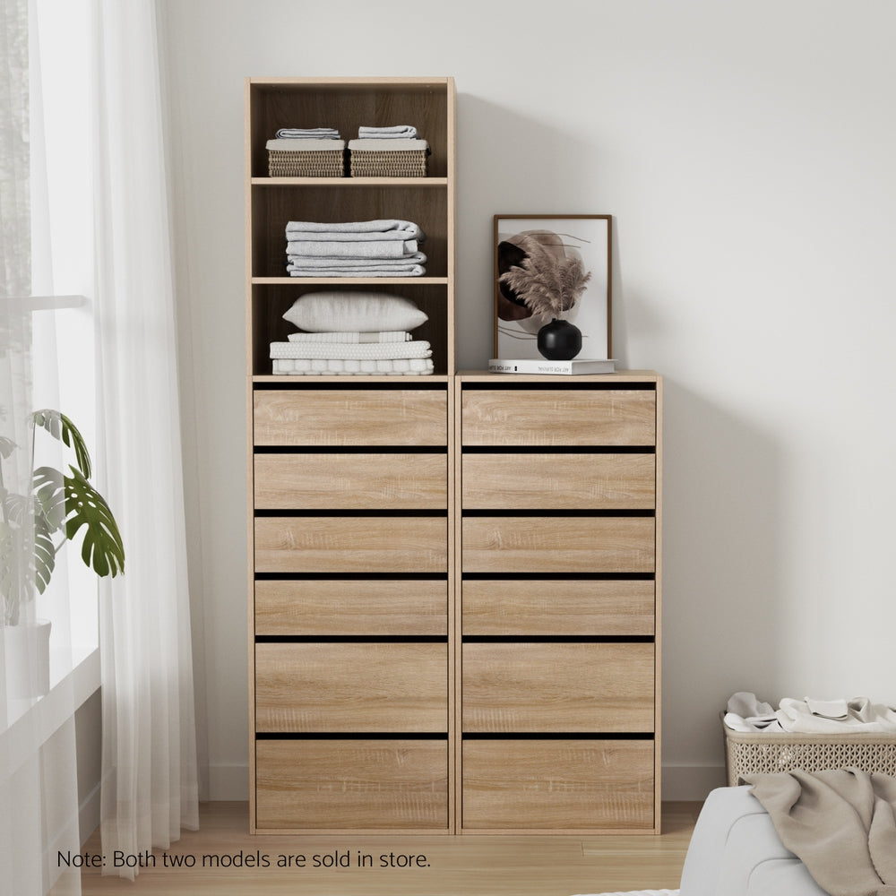 Artiss 6 Chest of Drawers Dresser Tallboy Pine-6