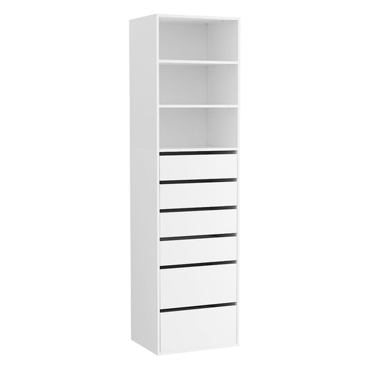 Artiss 6 Chest of Drawers Tallboy Cabinet White-0