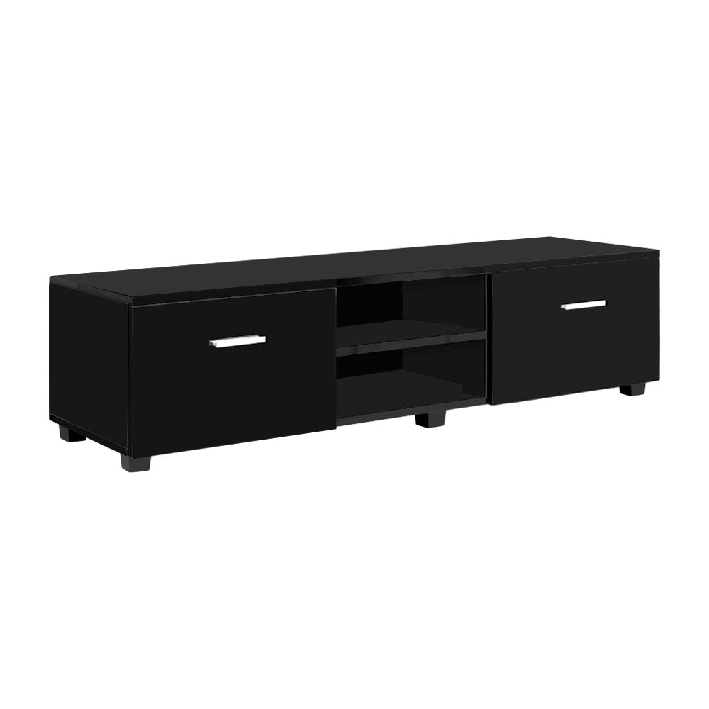 Artiss Entertainment Unit TV Cabinet 140cm Black Jim-0