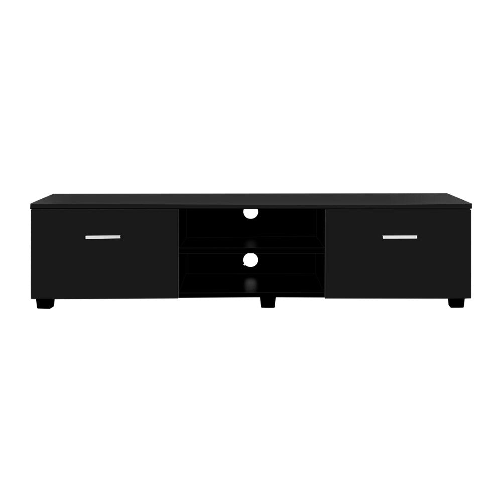 Artiss Entertainment Unit TV Cabinet 140cm Black Jim-2