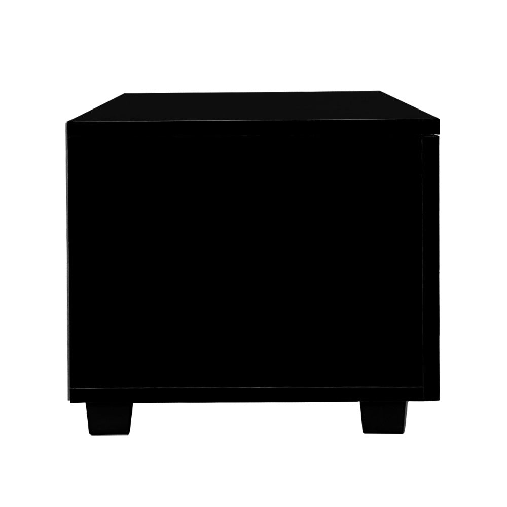 Artiss Entertainment Unit TV Cabinet 140cm Black Jim-3